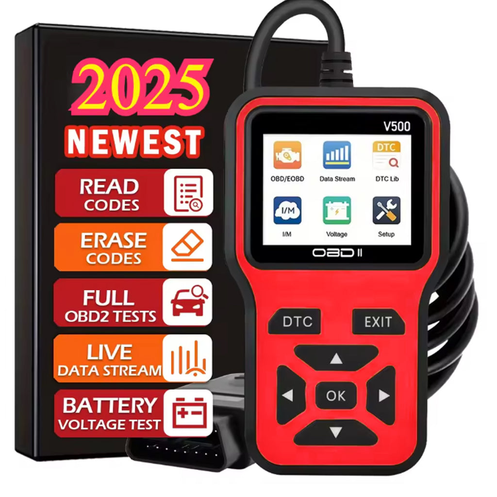 2025 PCMOS OBD2 Car Diagnostic Tool GJZ0394 – Engine Fault Code Reader, Real-Time Data, Battery Monitor