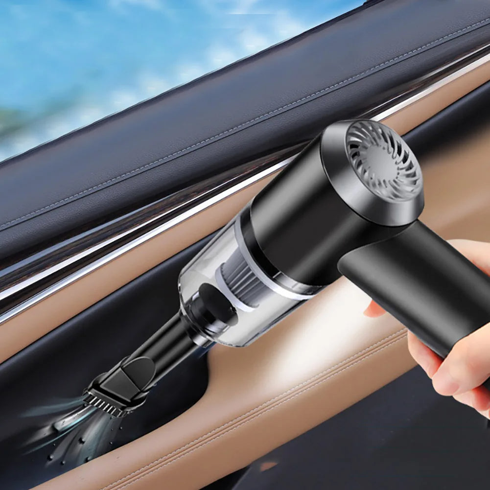 3-in-1 Wireless Car Vacuum Cleaner — Portable Handheld, High-Power | Car • Home • Office • Keyboard